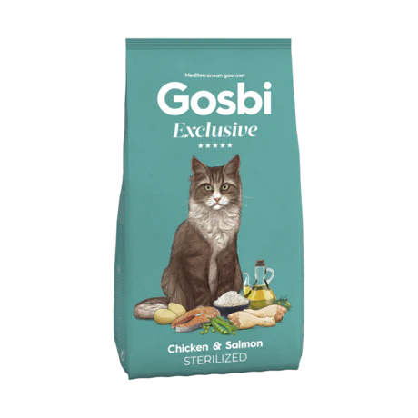 Pienso de Pollo y Salmón para Gatos Esterilizados - Gosbi (DISPONIBLE EN TIENDA FÍSICA)