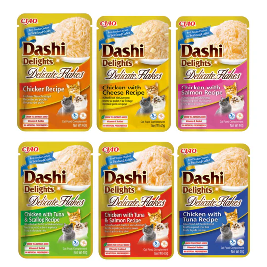 Inaba Dashi Delights Delicate Flakes para Gatos