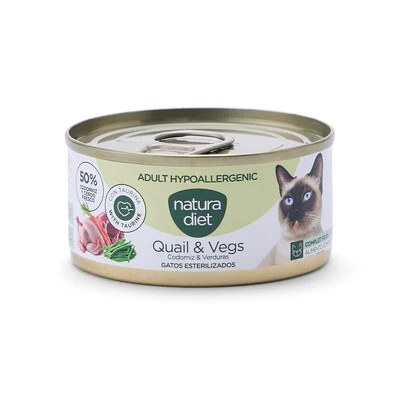 Paté Hipoalergénico NaturaDiet - Codorniz