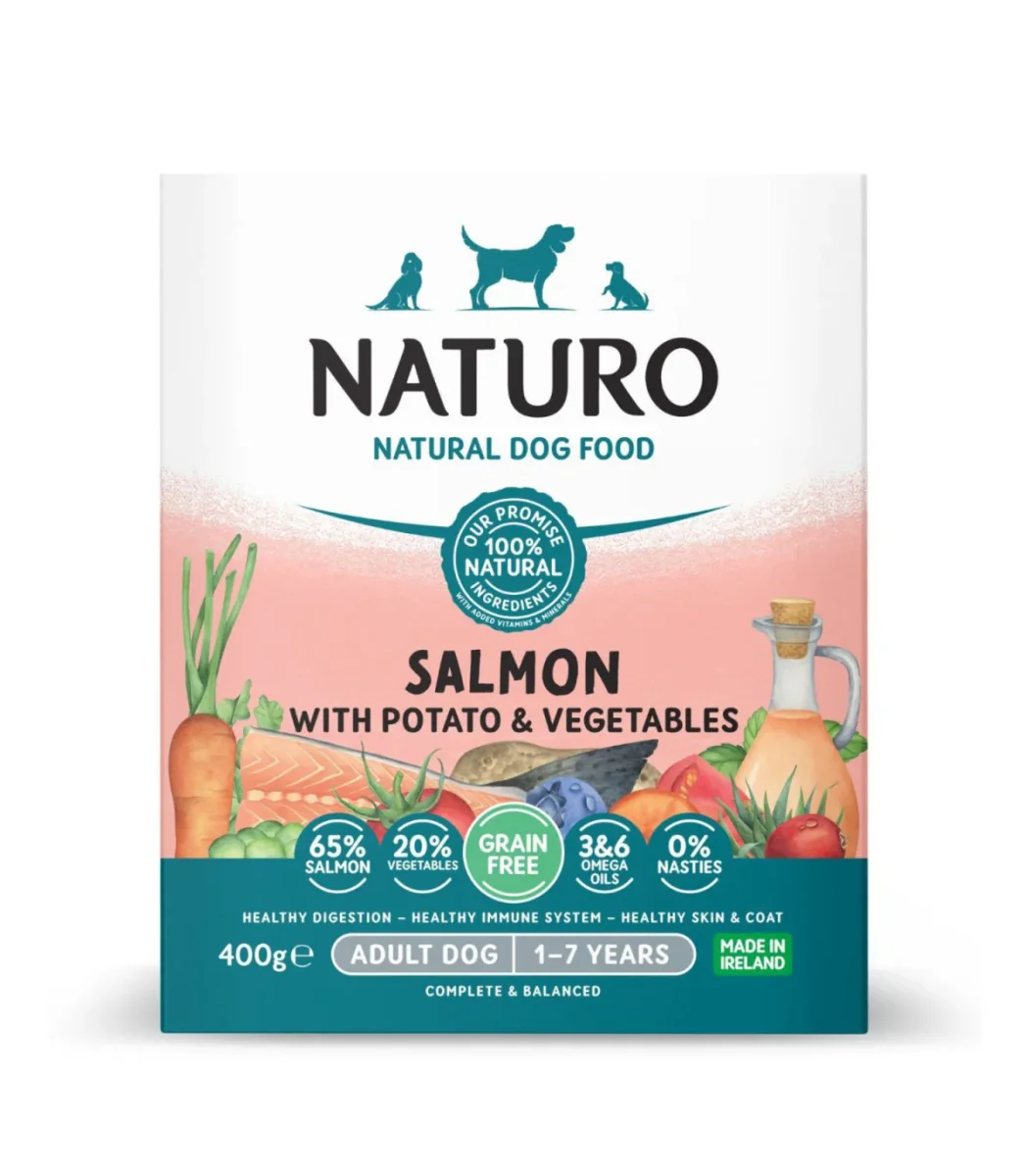 Alimentación Húmeda con Salmón para Perros Adultos – Naturo