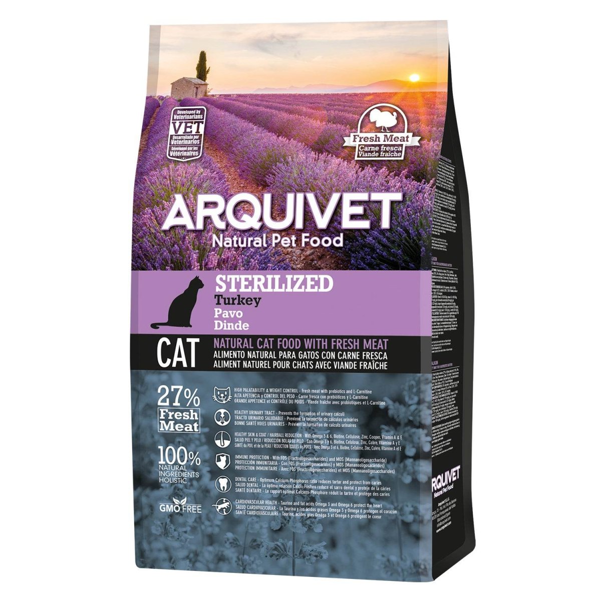 Alimento Super Premium de Pavo para Gatos Esterilizados – Arquivet