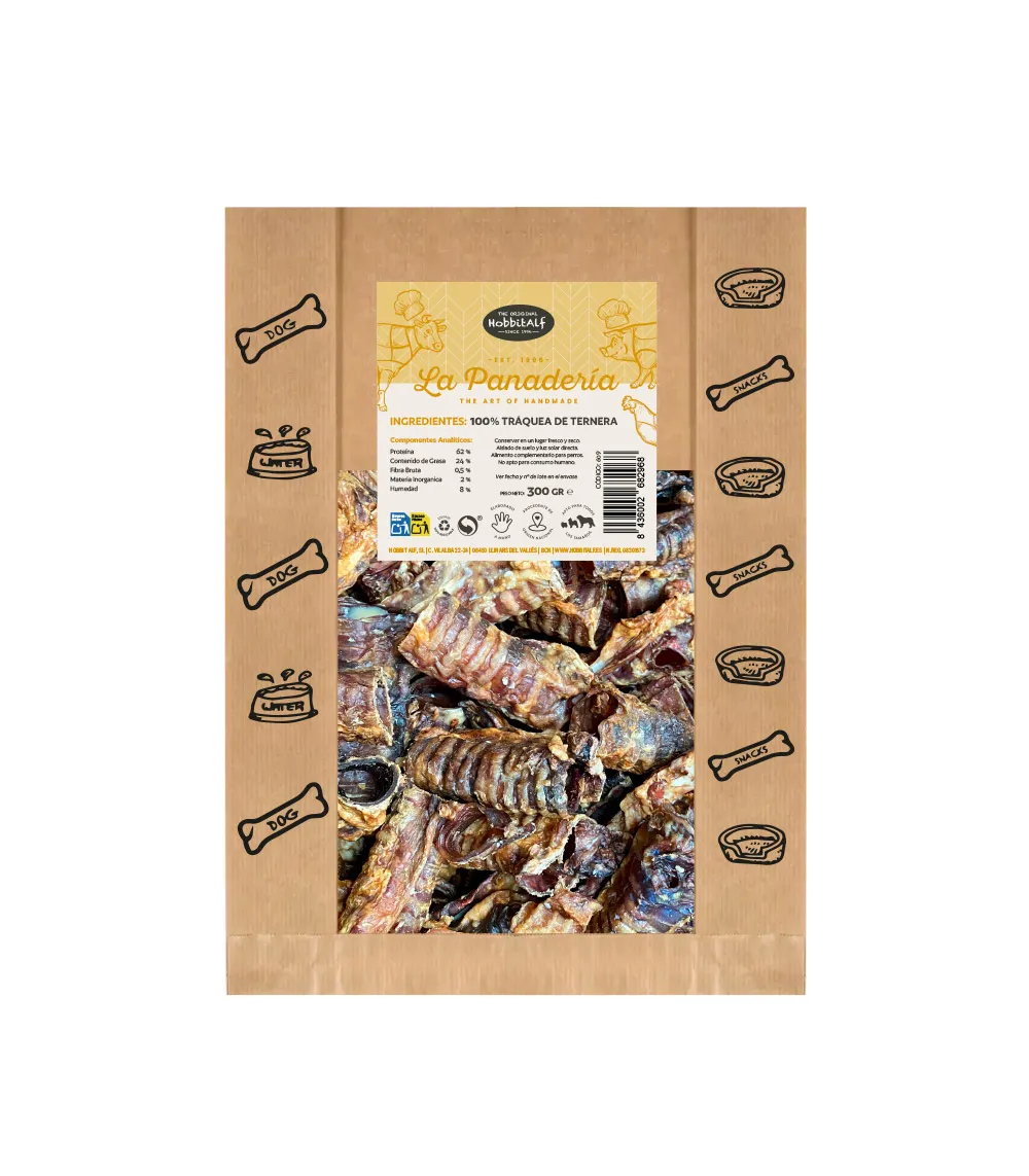 Tráqueas de Ternera para Perros – 300 gr HobbitAlf