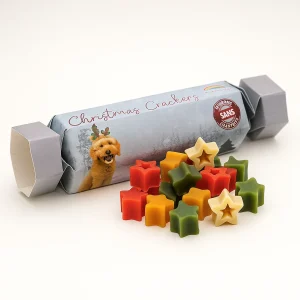 Mini Snacks de Pollo Navideños para Perros