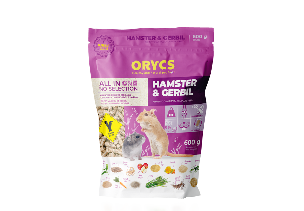 MINIORYCS Hamster & Herbo 600Gr